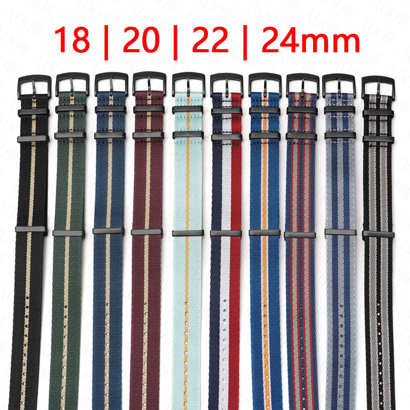Canvas Strap Watch - Tali Nilon Tenun 18Mm 20Mm 22Mm
