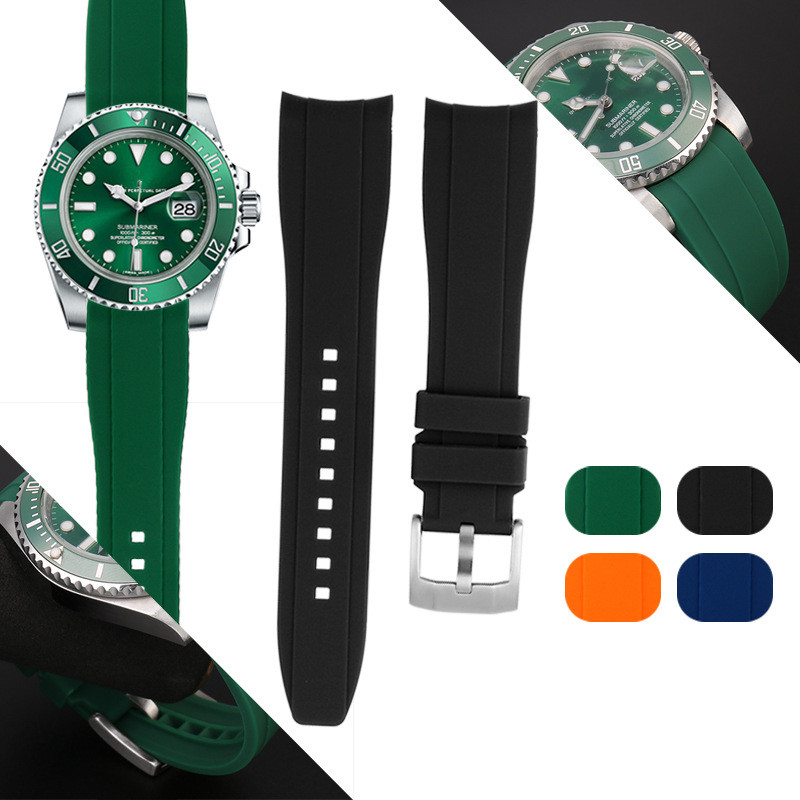 Rubber Strap Diver - Tali karet antarmuka melengkung untuk jam