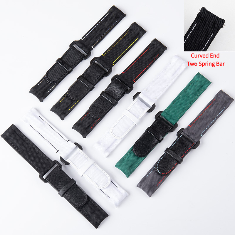 Gelang jam tangan kain nilon,  - Curved Spring Bar ulasan dan harga