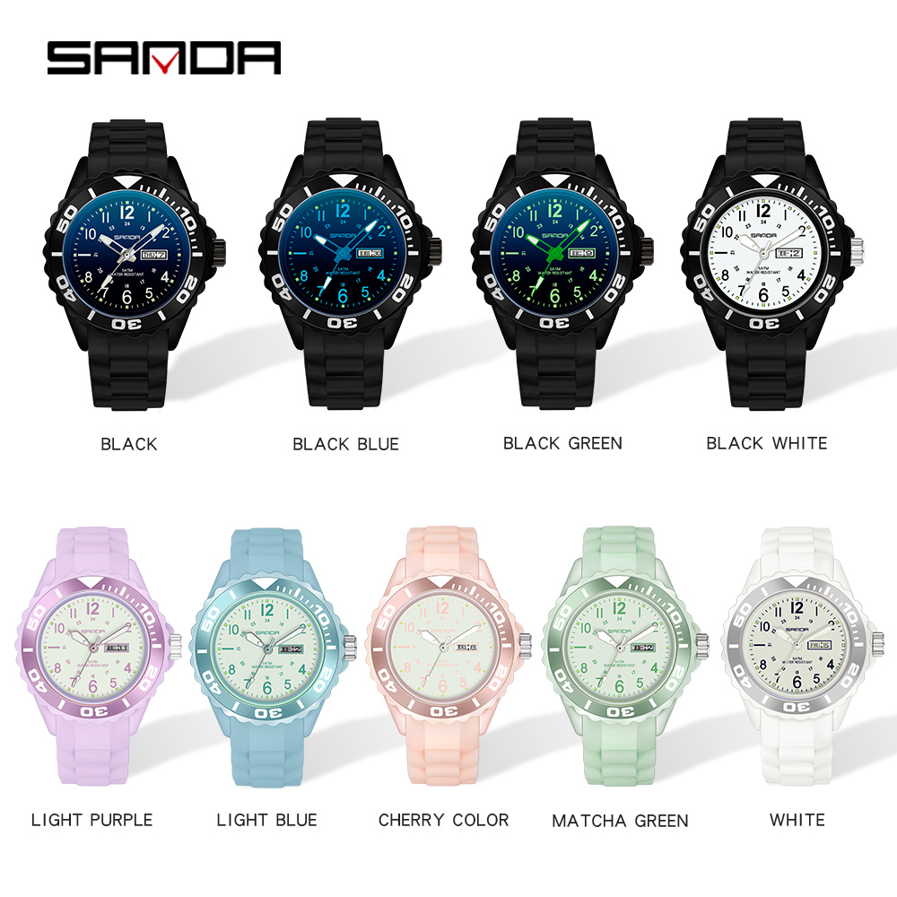 Sanda jam tangan wanita merek  - Silicone Band Women ulasan dan harga
