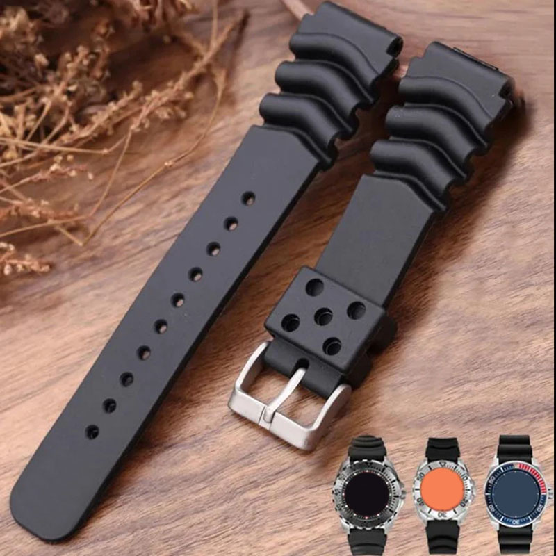 Gelang jam tangan Resin selam  - Rubber Strap Diver ulasan dan harga