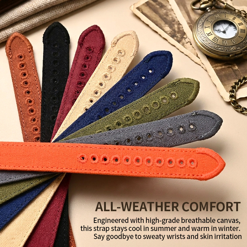 Tali Jam Tangan Kanvas 18/20/2 - Canvas Strap Watch ulasan dan harga