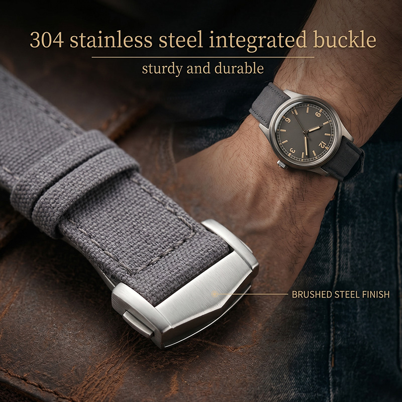 Tali Jam Tangan Kanvas 18/20/2 - Canvas Strap Watch ulasan dan harga