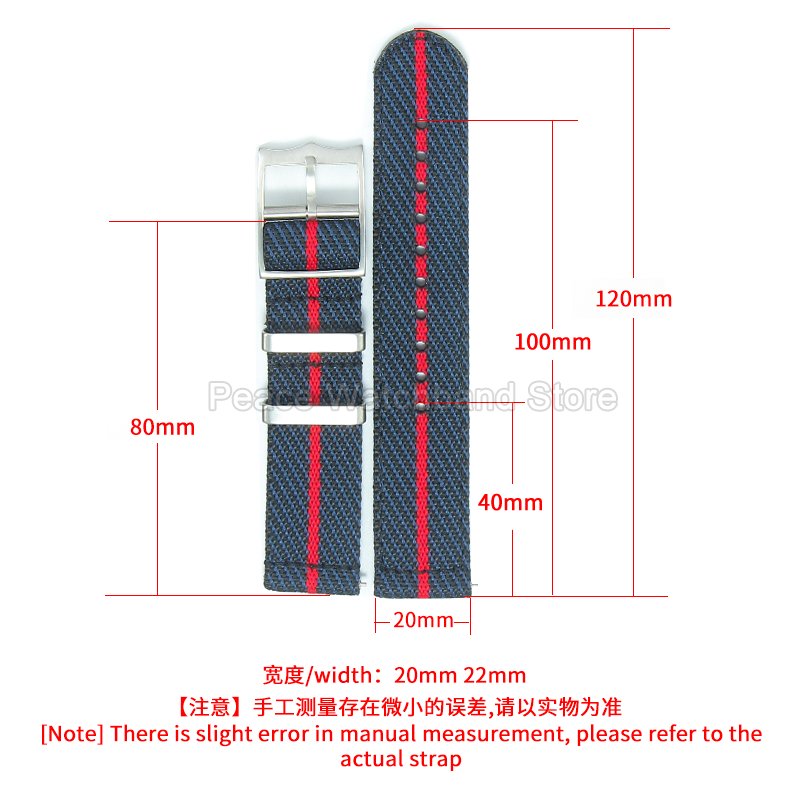 Gelang Nilon Merah Biru Khaki  - Nato Strap Nylon ulasan dan harga