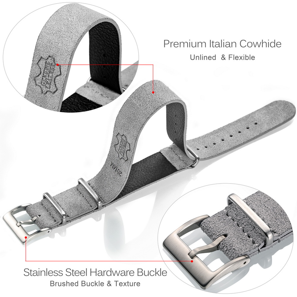 Hemsutt Tali Jam Tangan Kulit  - Suede Strap Watch ulasan dan harga