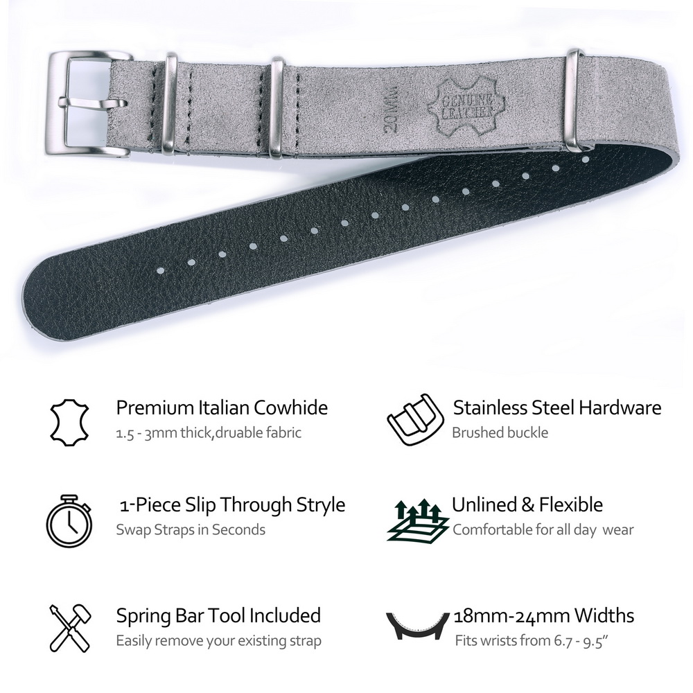 Hemsutt Tali Jam Tangan Kulit  - Suede Strap Watch ulasan dan harga