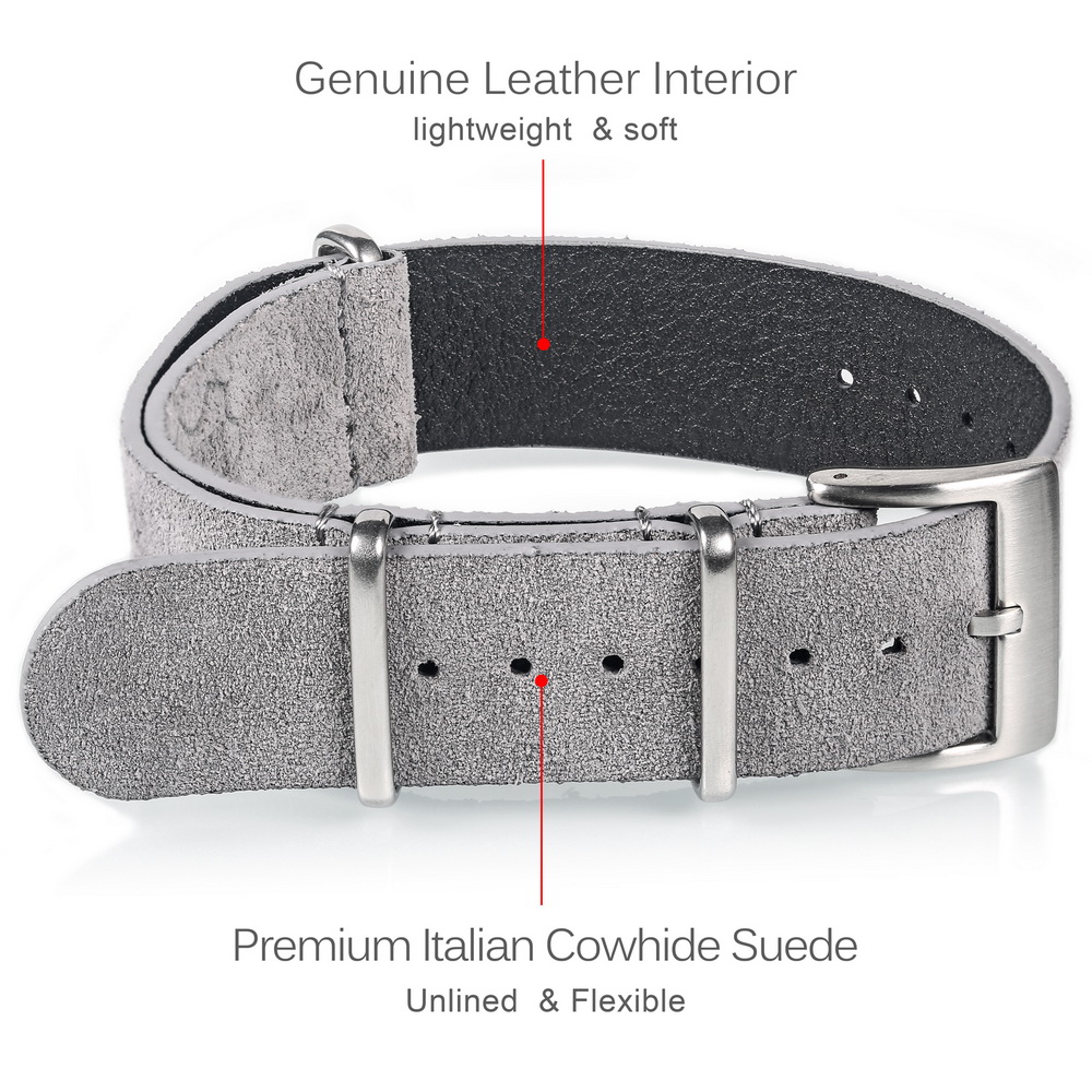 Hemsutt Tali Jam Tangan Kulit  - Suede Strap Watch ulasan dan harga